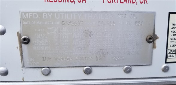 2008 UTILITY REEFER 7250202219